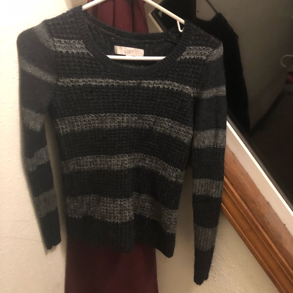 Loft Black and White  Sweater
